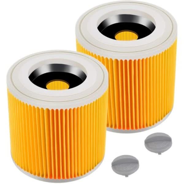 2-Pack Filter Cartridge Compatible with Kärcher WD3 Premium NT20/1 NT30/1 NT38 Vacuum Cleaners - Image 1