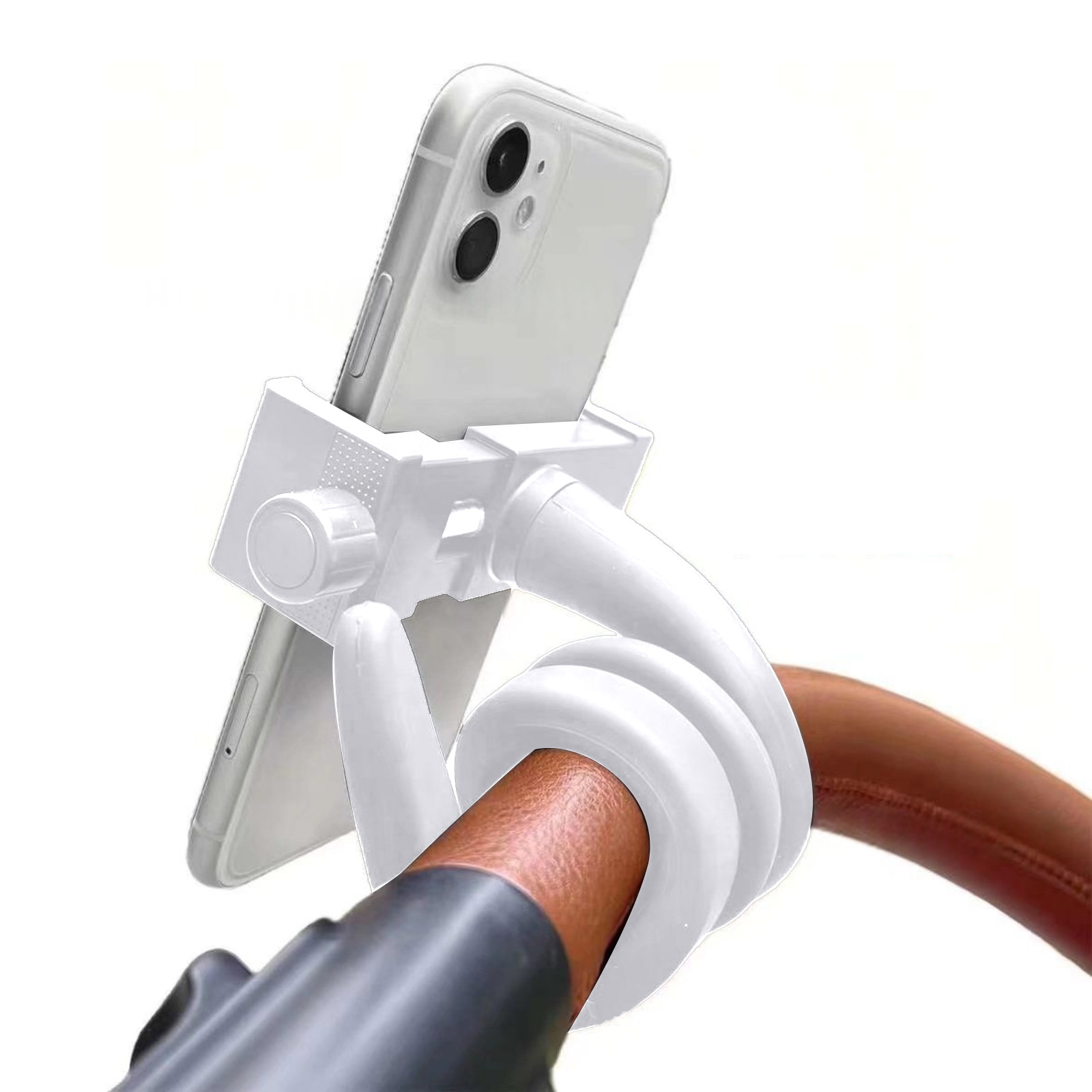 Flexible White Silicone Universal Baby Monitor Holder Tripod - Image 4