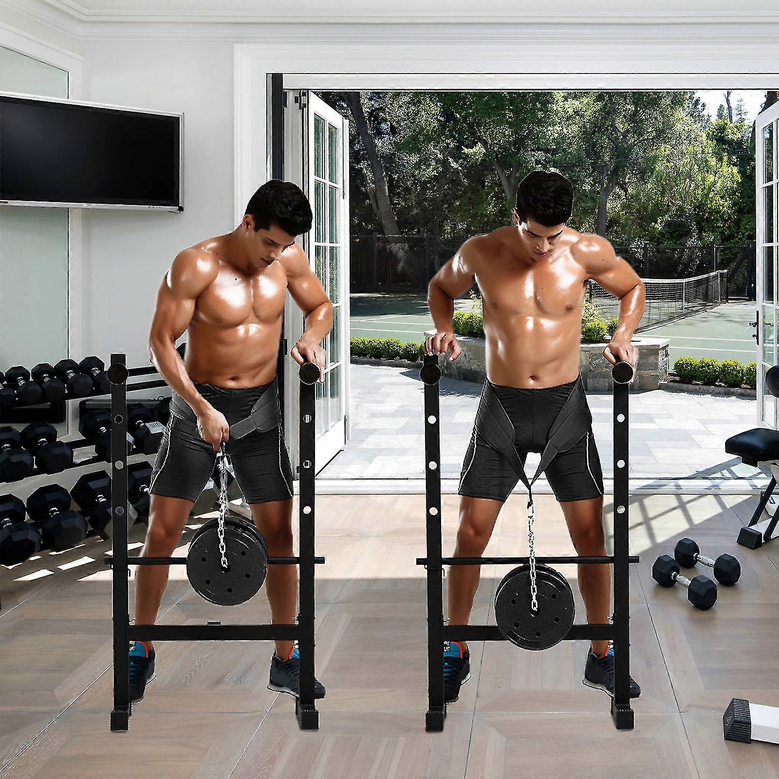 Seektop Weighted Pull Up Dip Belt with Chain 100kg Capacity Black Eva Material Home Gym Strength Training Waist Belt - Image 2
