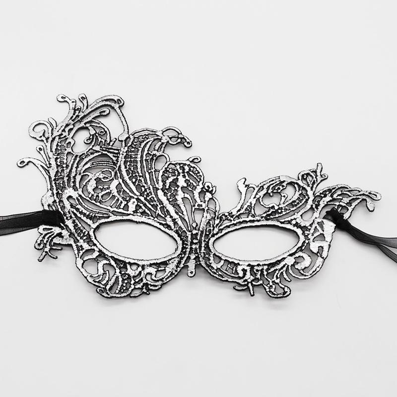 Venetian Masquerade Mask for Women Elegant Lace Halloween Mardi Gras Party Gold Silver Black - Image 6