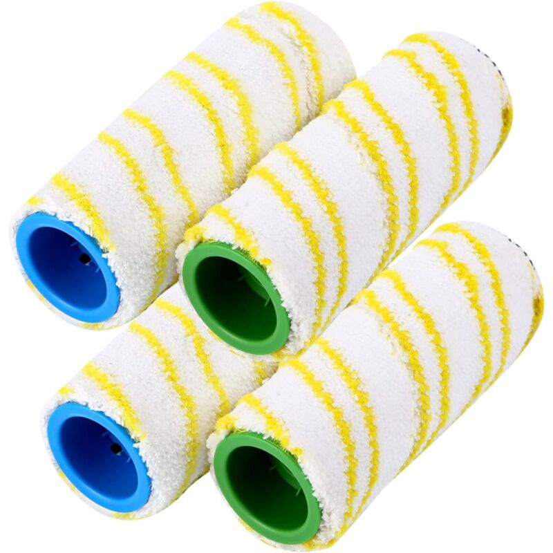 Replacement Rolls for Kärcher FC7 FC5 FC3D FC3 (Yellow) (4) - Image 1
