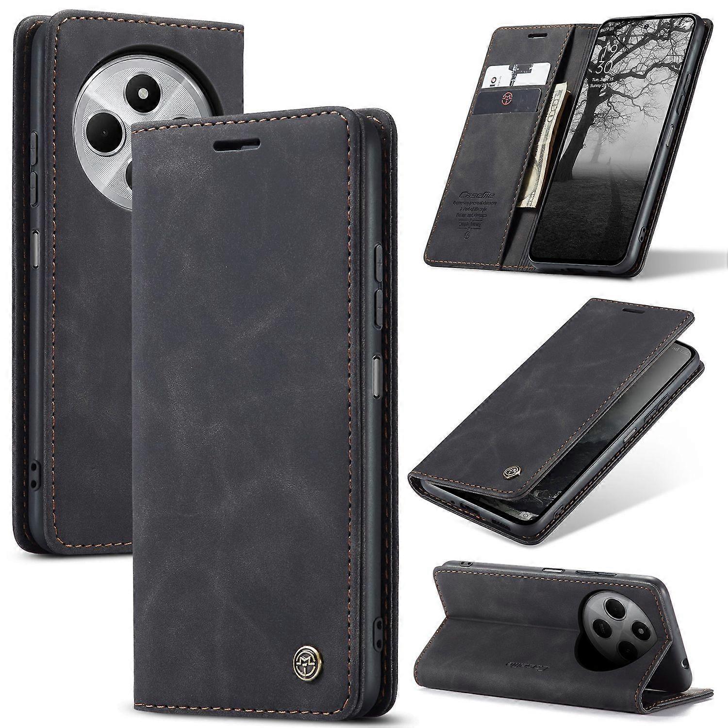 Xiaomi Redmi 14C Phone Case Leather Compatible with Xiaomi Card Holder Stand Multicolor Style CASEME 013 Series - Image 1