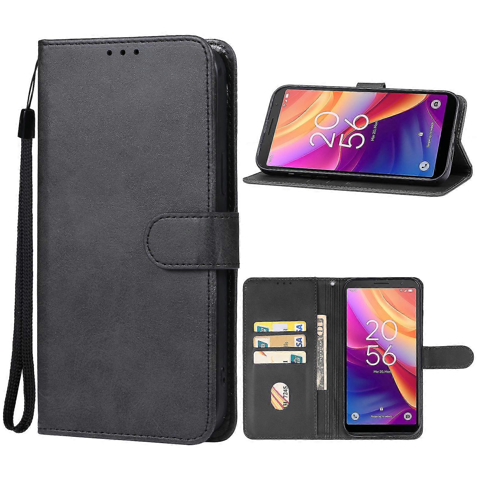 Leather Case for TCL 501 Black - Image 1