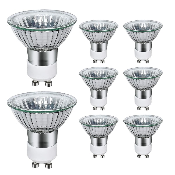 8-pack GU10 halogen bulbs 35W 220V warm white 2800K - Image 1