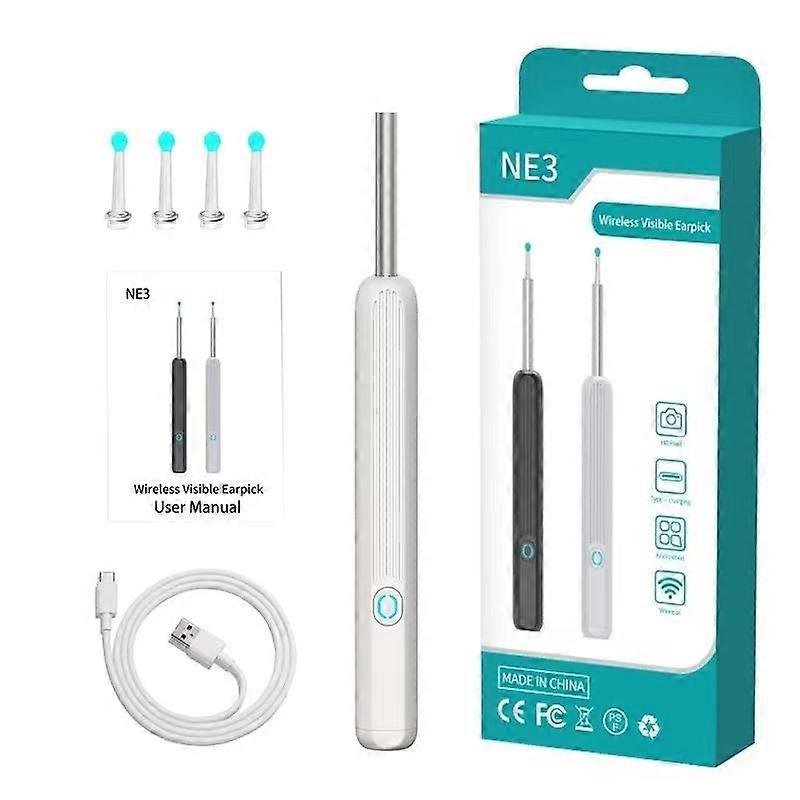Wireless Smart Visual Ear Cleaner Usb WiFi Otoscope TW1 Ear Wax Removal Tool Set with Camera Ear Endoscope HD 1080P for iPhone iPad Android [db] - Image 1