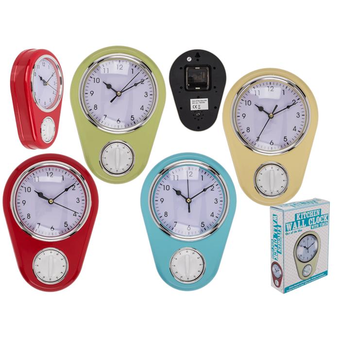 Wall Clock Timer Function Blue 435 New High Quality - Image 2
