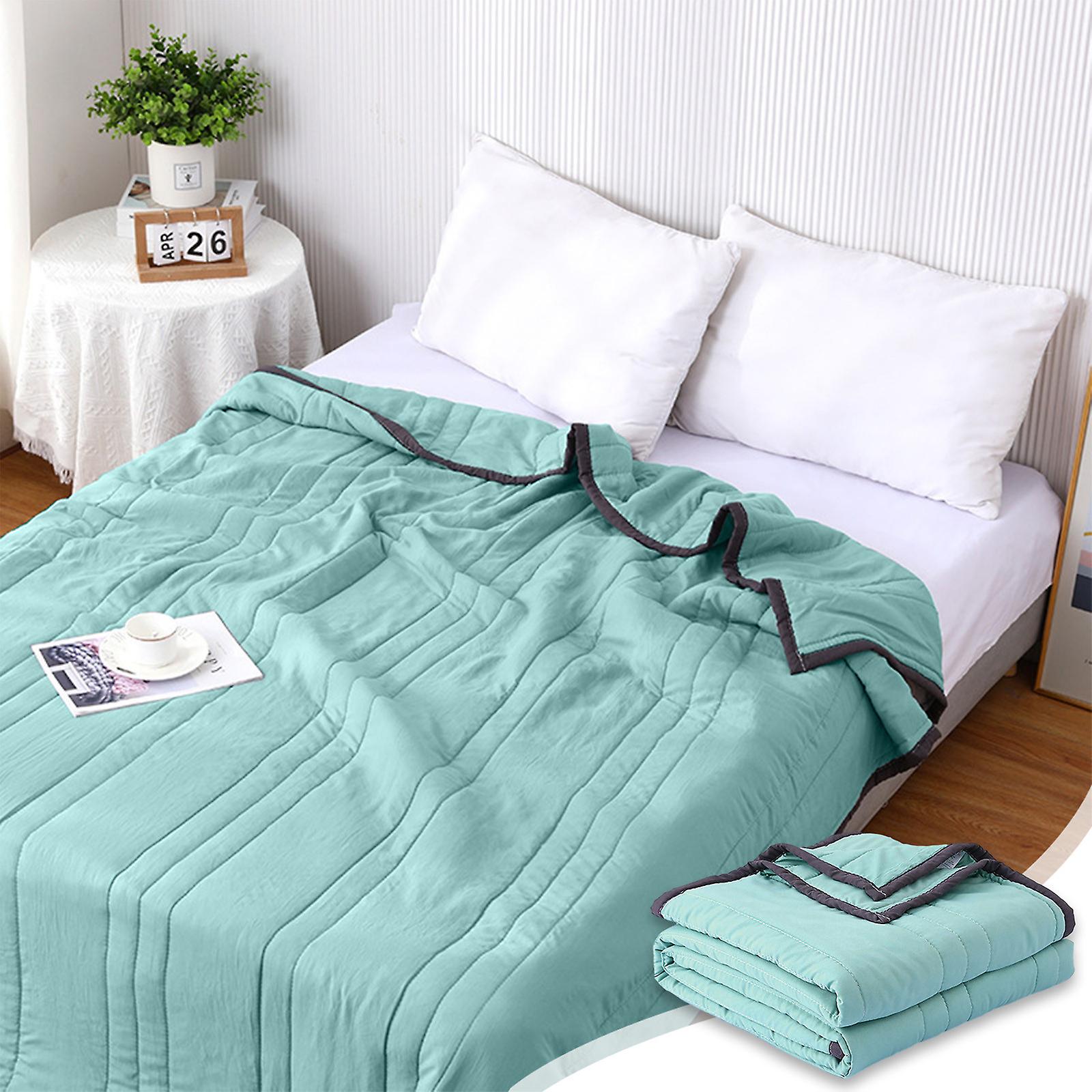 Cooling Blanket 100x140cm Double-Sided Summer Cooling Fiber for Hot Sleepers and Night Sweats - Image 2