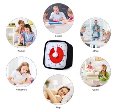 Visual Timer 60 Minute Classroom Timer for Kids Black 150 - Image 7