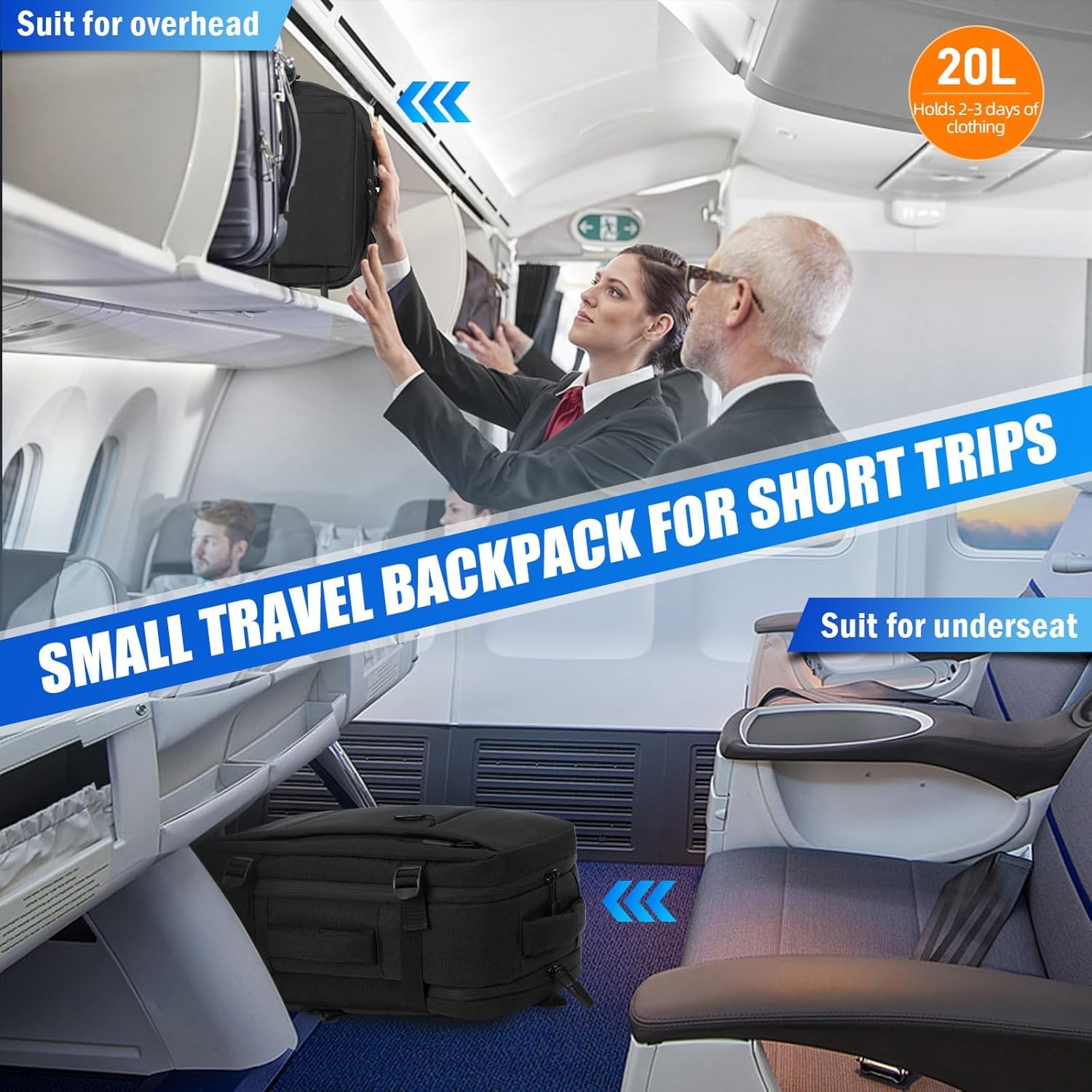 40x20x25 cm cabin bag backpack, ryanair cabin bag, cabin bag, travel backpack, laptop backpack for men and women-xindaren - Image 2