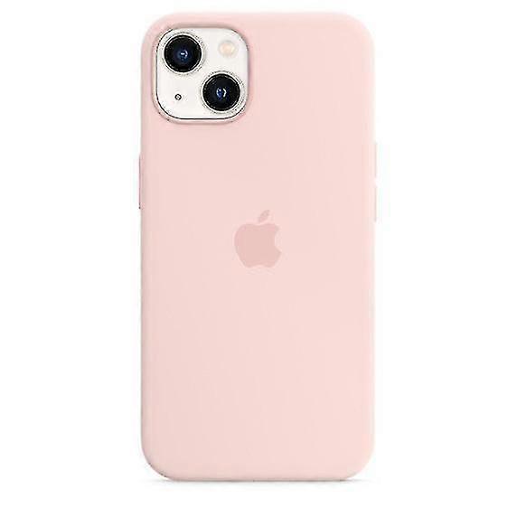 iPhone 13 Case MagSafe Compatible Silicone Cover Chalk Pink - Image 1
