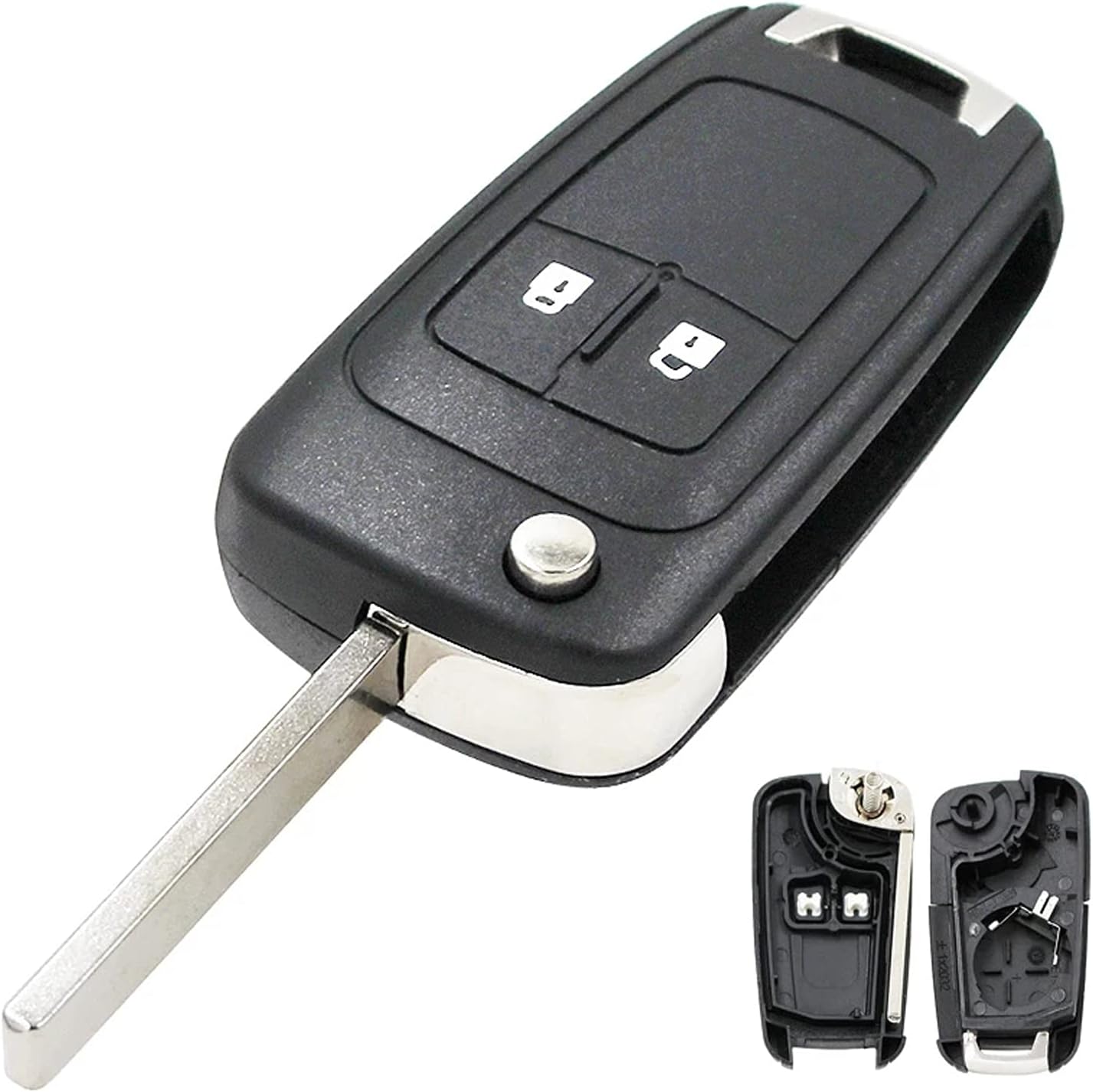 Vauxhall Opel Astra Insignia Vectra Zafira Meriva Mokka Key Shell Replacement Remote Control Car Key Case with Blade 2 Buttons 2pcs - Image 5
