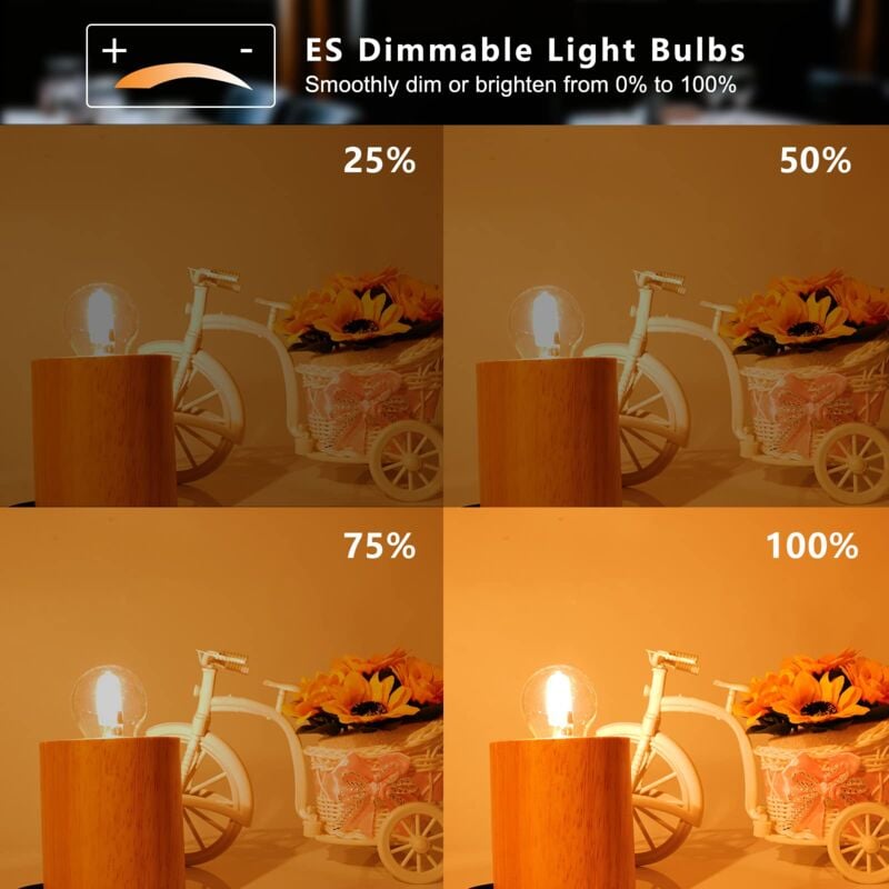 E27 Halogen Bulbs 6-Pack, 28W G45 Dimmable Warm White 2700K Golf Ball Clear Blub, Compatible with Chandeliers - Image 4