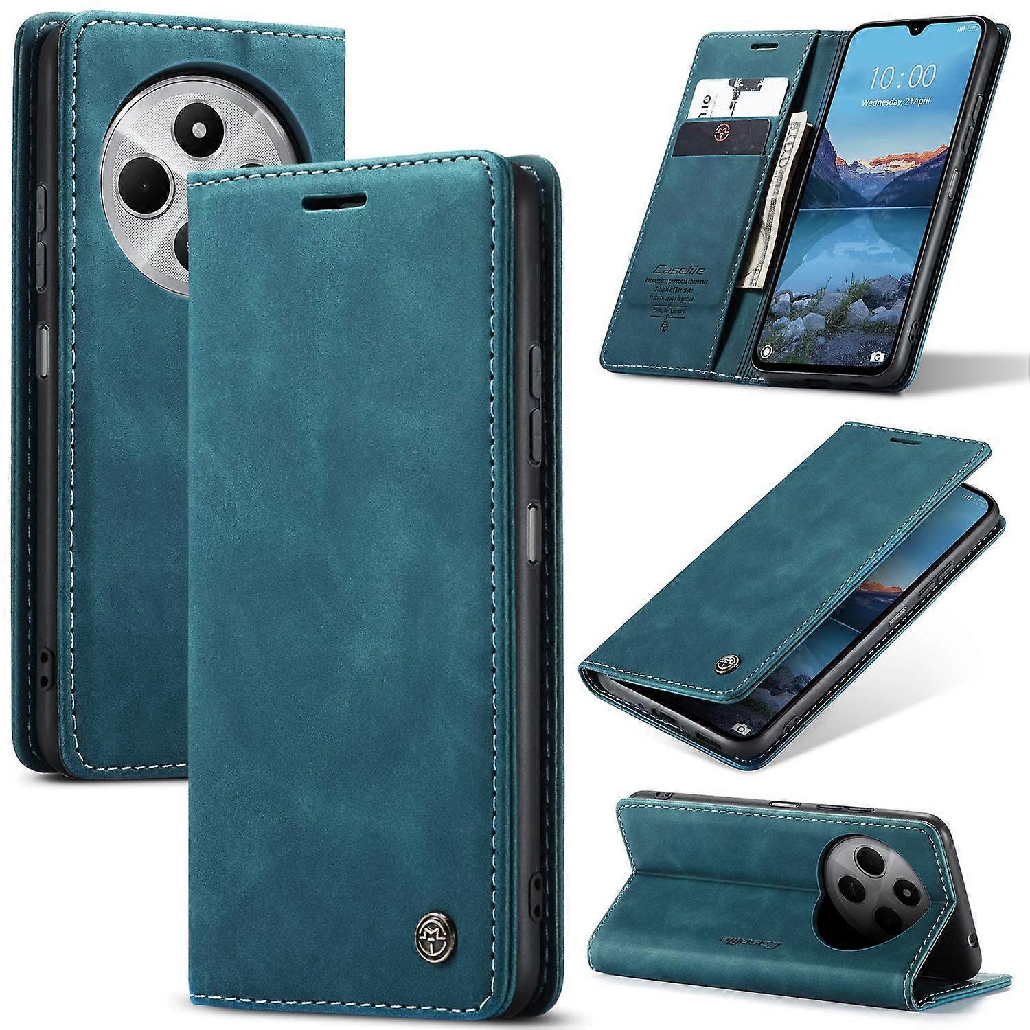 Xiaomi Redmi 14C Leather Case Compatible with CASEME 013 Series with Card Holder Stand Multicolor - Image 1