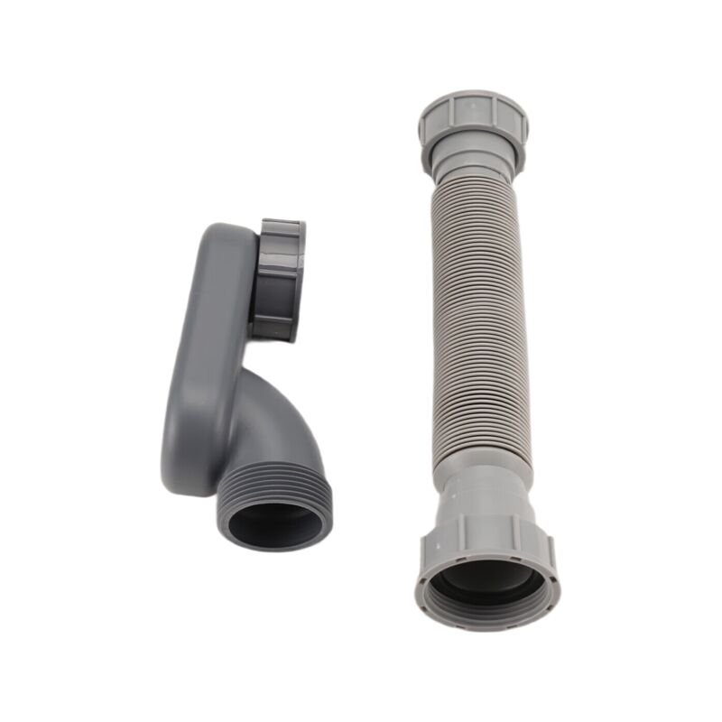 Low Profile Flexible P-Trap Bath Shower Drain Hose 1 1/2\ - Image 2
