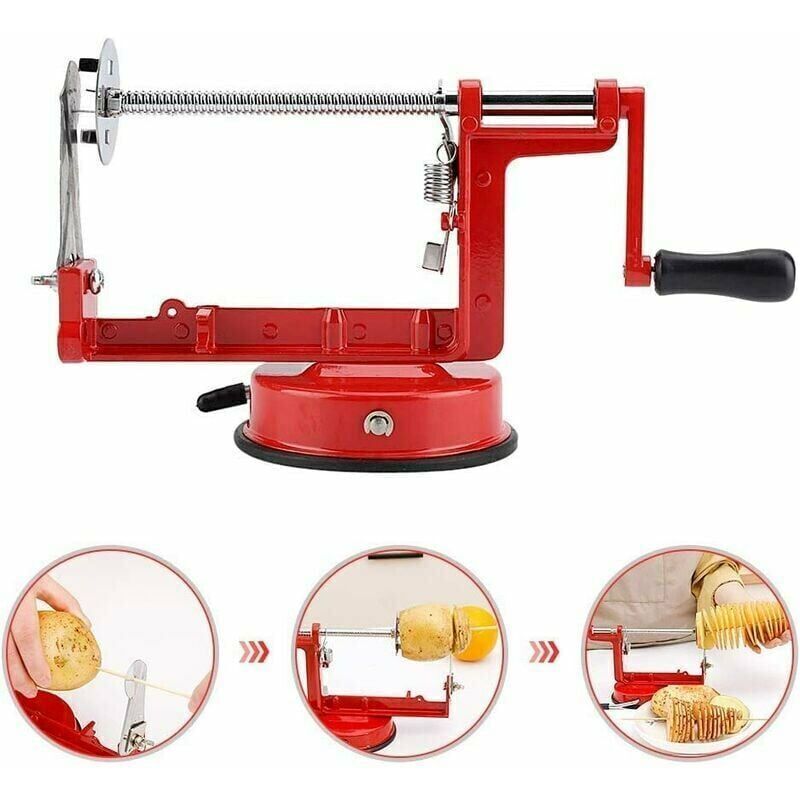 Stainless Steel Tornado Potato Chips Machine Spiral Cutter Peeler Fruit Corer Slicer - Image 3