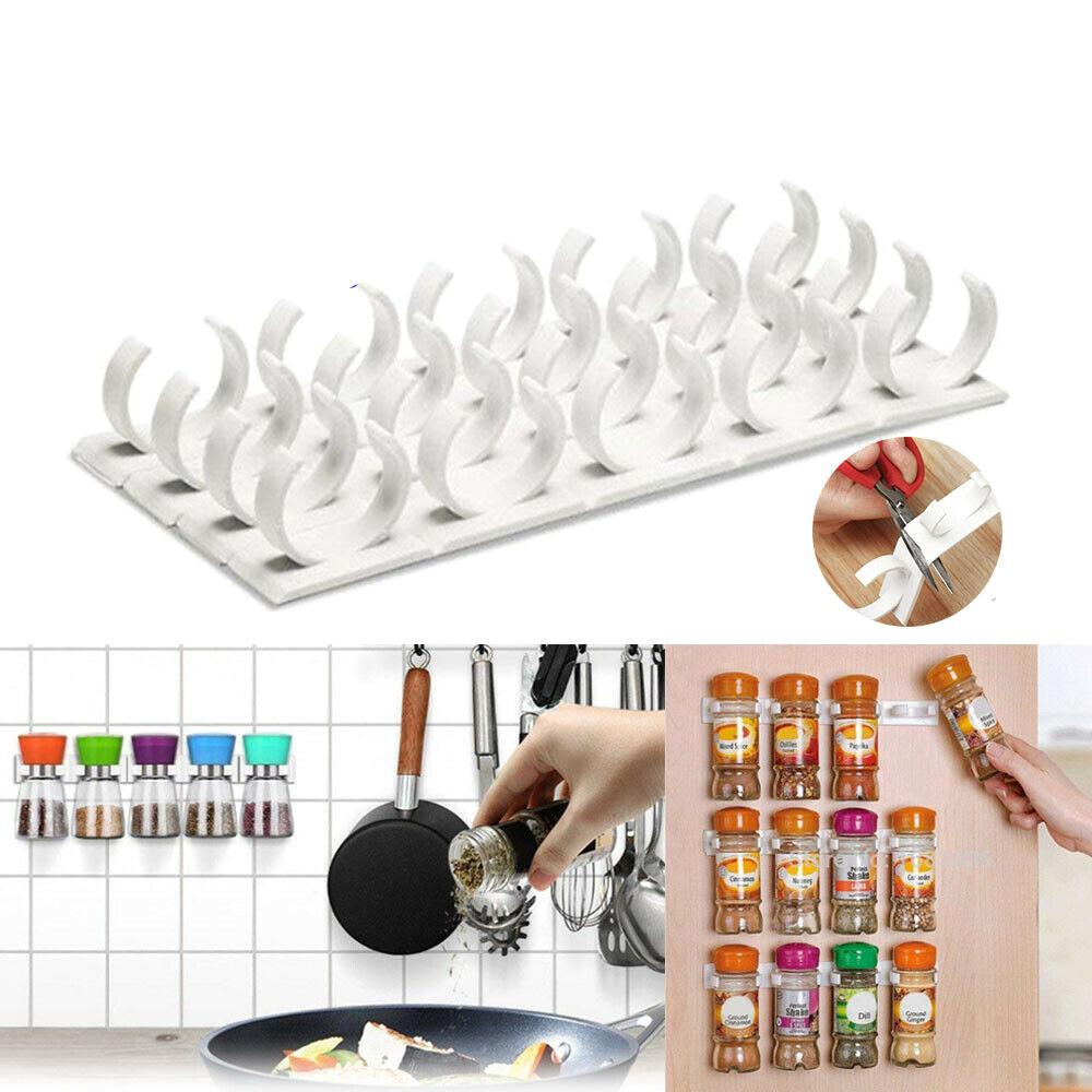 White Spice Rack Organizer 4-Pack for 20 Spices - Image 1