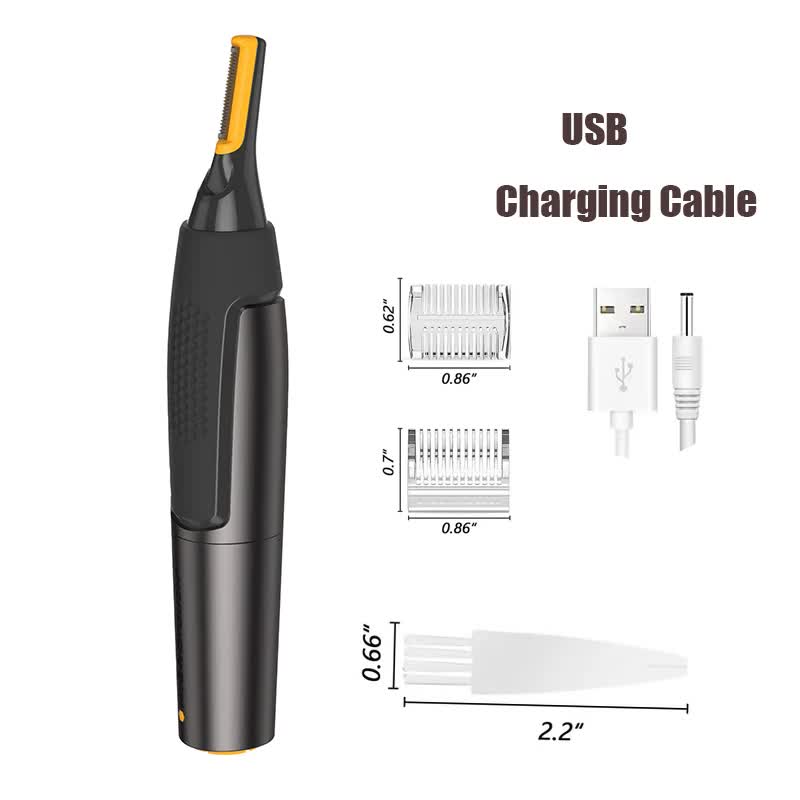 Electric Nose Hair Trimmer Men Portable USB Charging Waterproof Safe Clean Ultra-thin Precision and Ear Trimmer - Image 1