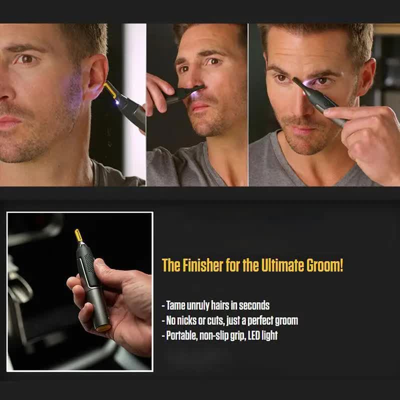 Electric Nose Hair Trimmer Men Portable USB Charging Waterproof Safe Clean Ultra-thin Precision and Ear Trimmer - Image 6