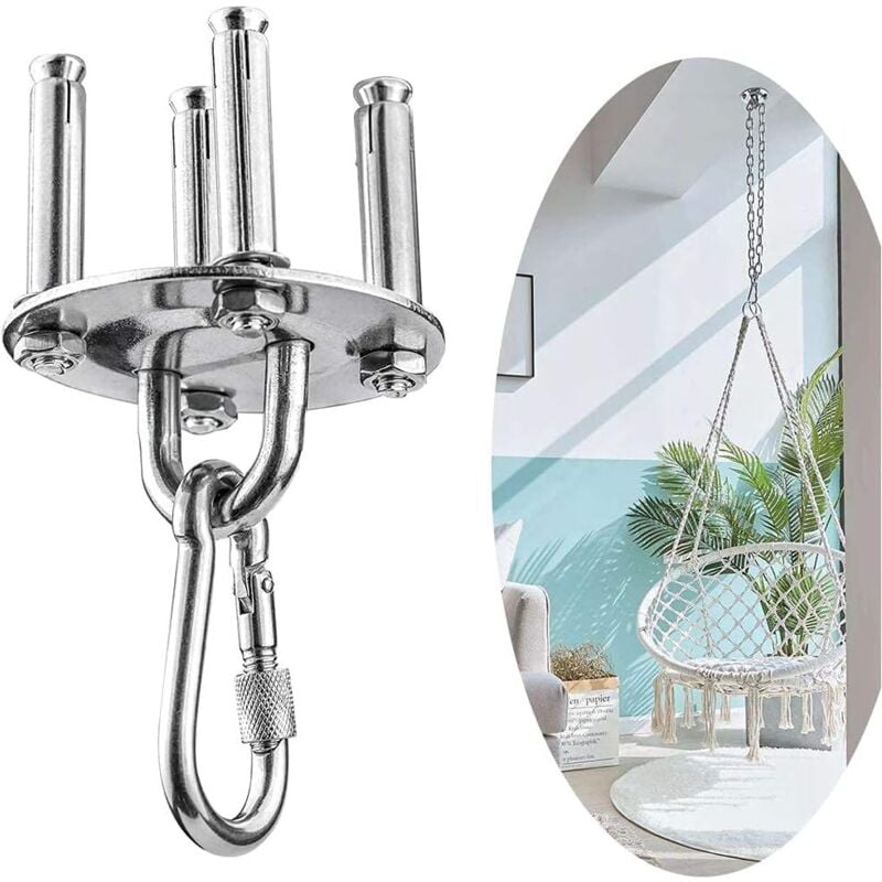 Stainless Steel Ceiling Mount, 500kg Capacity, 180° Rotation, Suspension - Image 4
