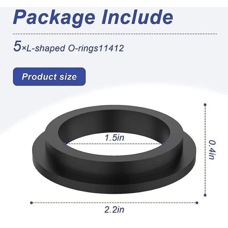 4 pcs 11412 Pool Filter Pump Washers L-ring Compatible with INTEX Sand Filter Pump Motor - Image 2