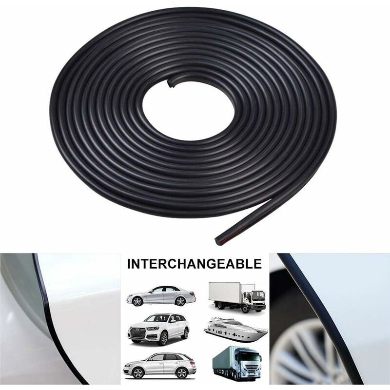 Car Door Edge Protector Rubber Strip Anti-Scratch, 5M Car Door Protector Compatible with Most Vehicles - Image 3