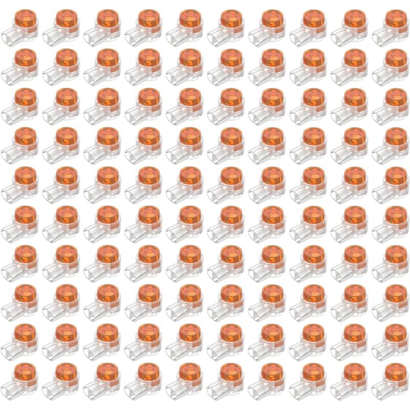 100pcs Scotchlok UY Waterproof Connector, Resin Filled Cable Connectors Wire Terminals for Garden & Outdoor Robotic Lawn Mower - Image 1