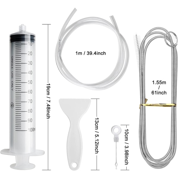 Refrigerator Drain Hole Cleaning Kit 8-Piece Set for Refrigerator Maintenance - Image 4