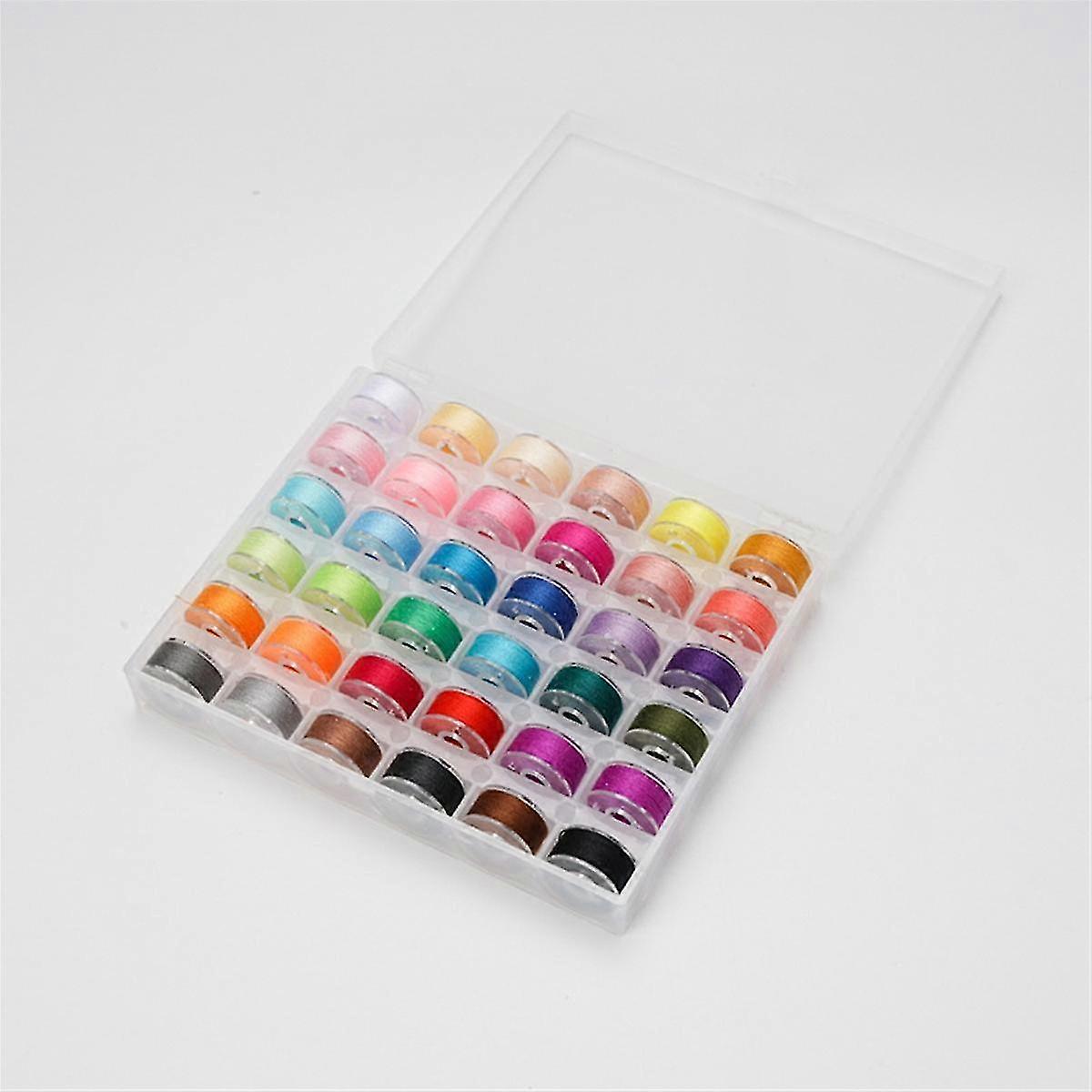 Pre-Wound Sewing Machine Thread Set 72 pcs 36 Colors Compatible 365 Meters Per Spool - Image 4