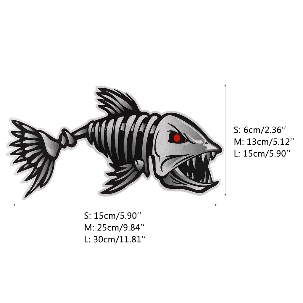 Kayak Fishing Boat Decal Sticker Set of 2, 25x13cm Reflective Car Decal Accessories - Image 5