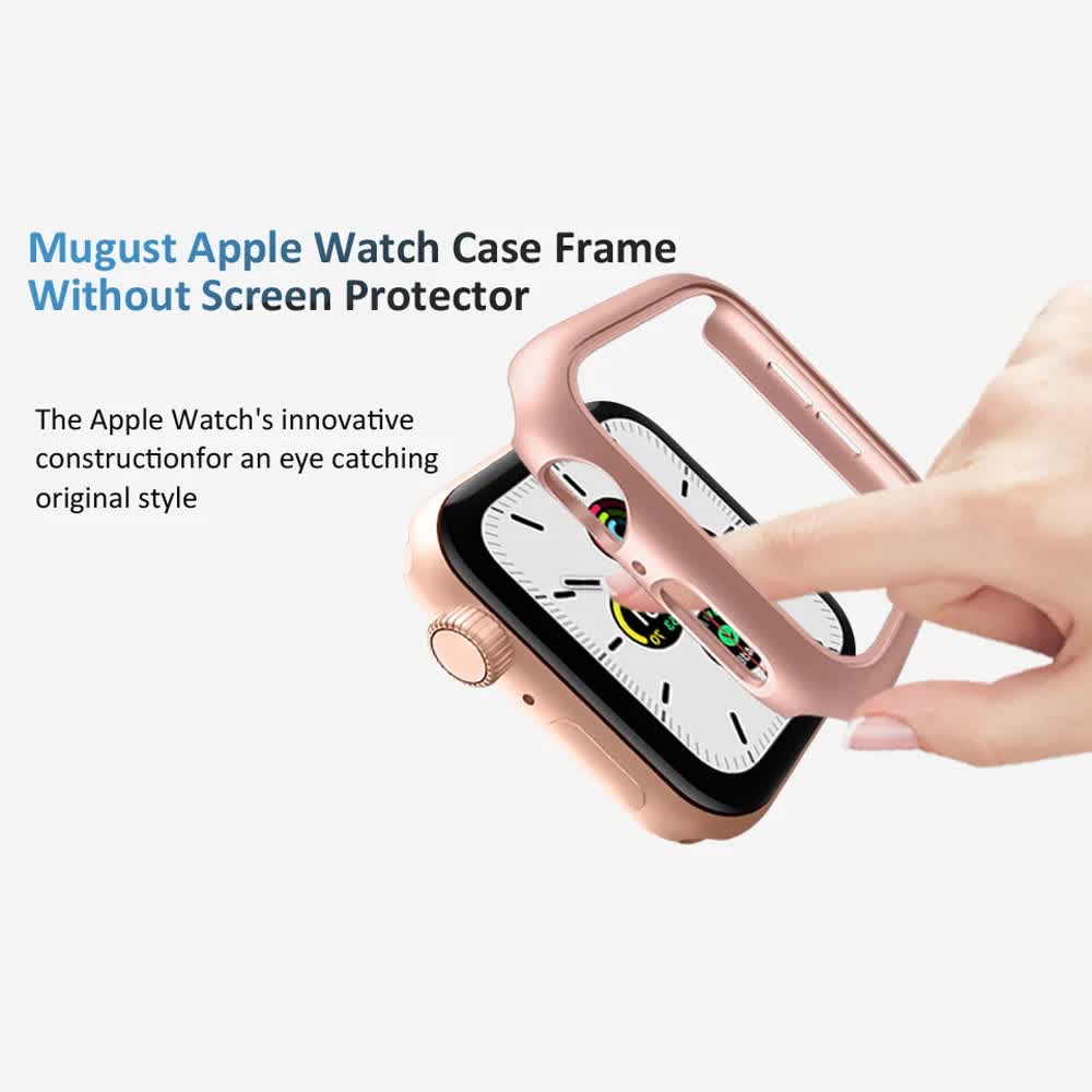 Hard PC Case for Compatible with Apple Watch 45mm 41mm 38mm 42mm 40mm 44mm iWatch SE Series 9 8 7 6 5 4 3 2 1 Matte Bumper Frame 3pcs - Image 3
