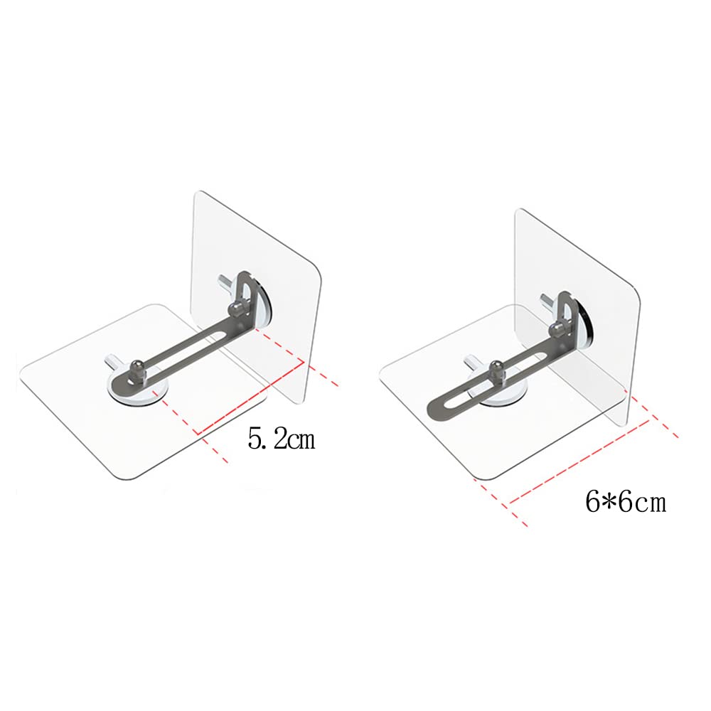 6 Pcs Furniture Wall Anchors Kit, Anti-Tip No-Drill Installation for Shelf and Furniture Safety, Compatible with Various Brands - Image 2