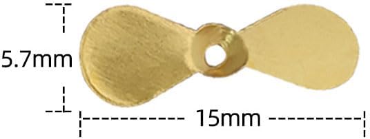 Pack of 100 Large Topwater Propeller Blades Prop Spin Custom Surface Wooden Lure Parts - Image 3