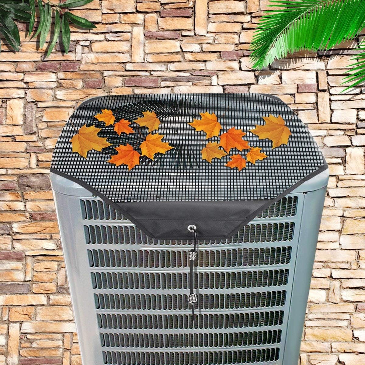 Ac Unit Cover - Conditioner Summer Top Air Conditioner Leaf Guard Air Conditioner Cover For Outside Units (Mesh, 28
