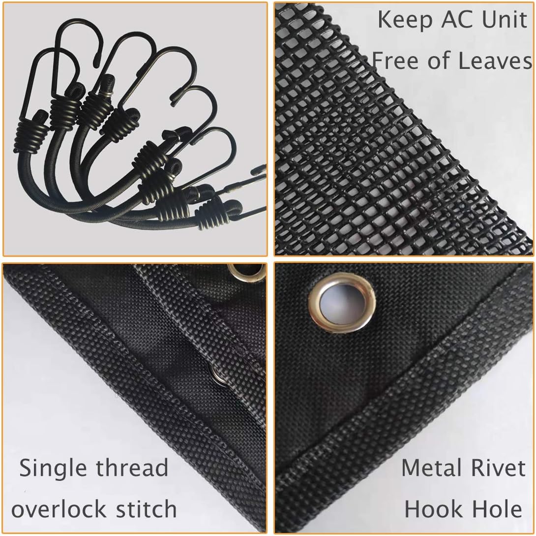 Ac Unit Cover - Conditioner Summer Top Air Conditioner Leaf Guard Air Conditioner Cover For Outside Units (Mesh, 28