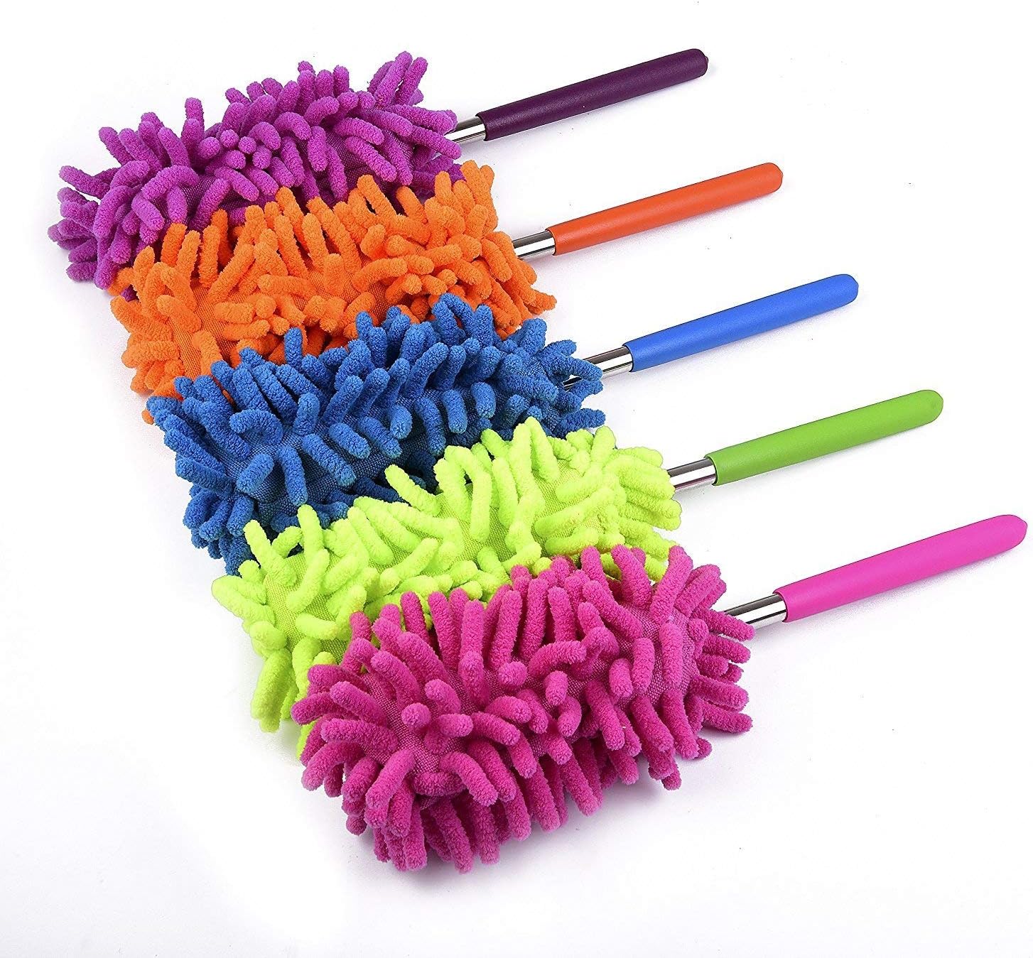 Washable Dusters for Cleaning, Phoenixes Feather Duster Extendable Dusting Wand 11