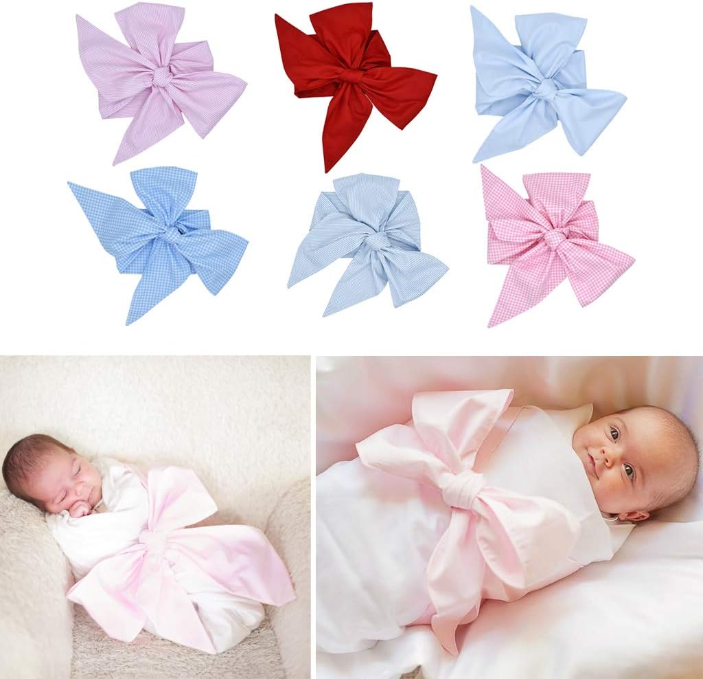 Newborn Swaddle Sash Maternity Bow Sash Baby Swaddle Photography Shoot Prop - 4# - Image 2