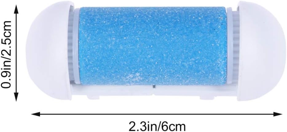 Electric Foot Remover 4pcs Replacement Roller Refill Head Pedicure Hard Skin Remover Rollers Electric Remover Accessories Foot File Foot Sander(Blue) - Image 2