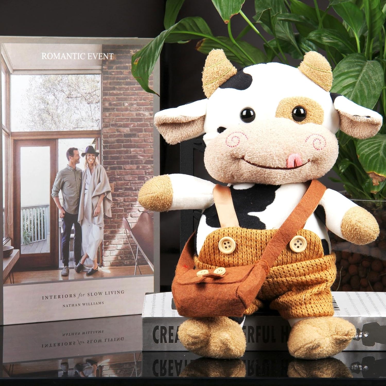 Brown Cow Plush Toy 30cm Soft Hug Pillow - Image 3