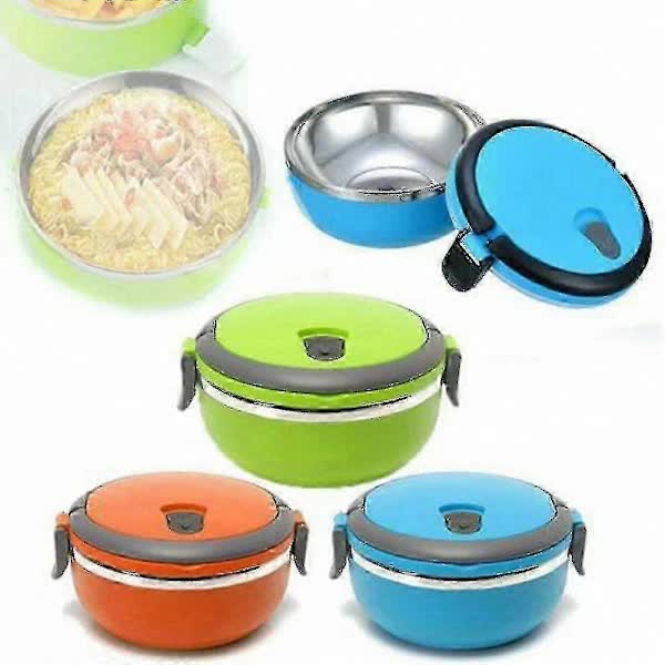 Portable Vacuum Insulated Stainless Steel Food Container Thermos for Travel, Compatible with YUX - Image 1