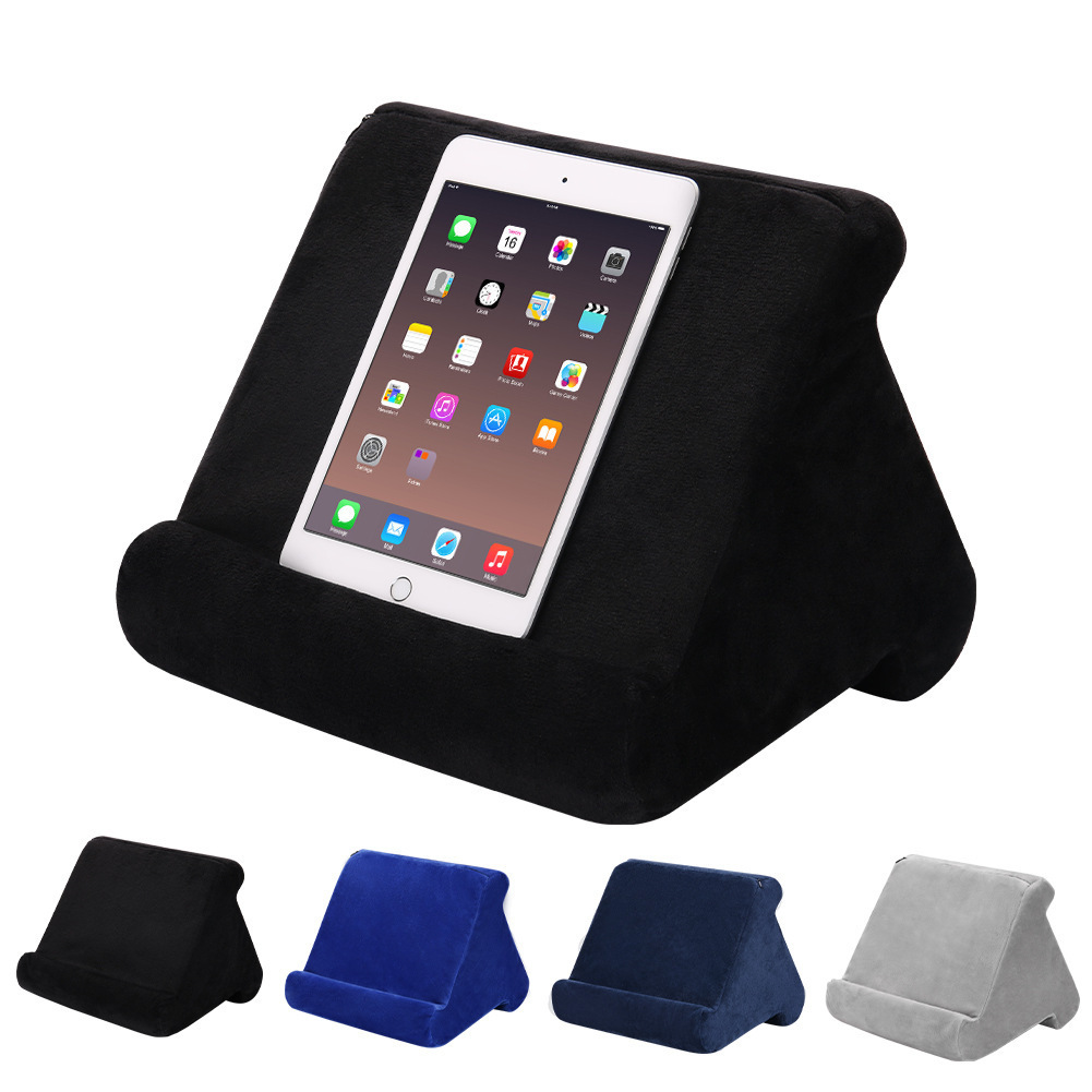 Foldable Tablet Pillow Holder Soft Red iPad Kindle Fire SamsungCompatible with - Image 1