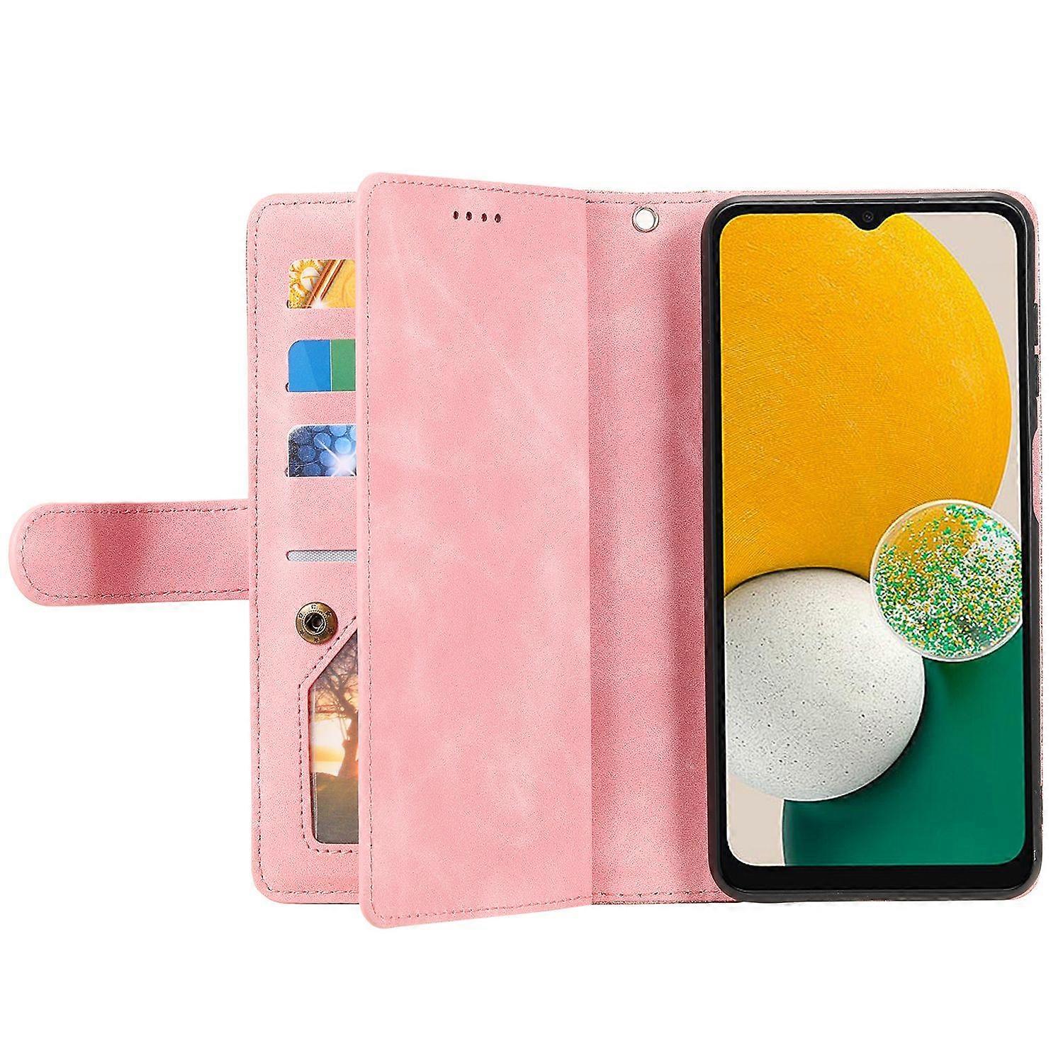 Compatible with Samsung Galaxy S25 Case Compatible PU Leather Zipper Wallet Phone Case with 9 Card Slots - Image 2