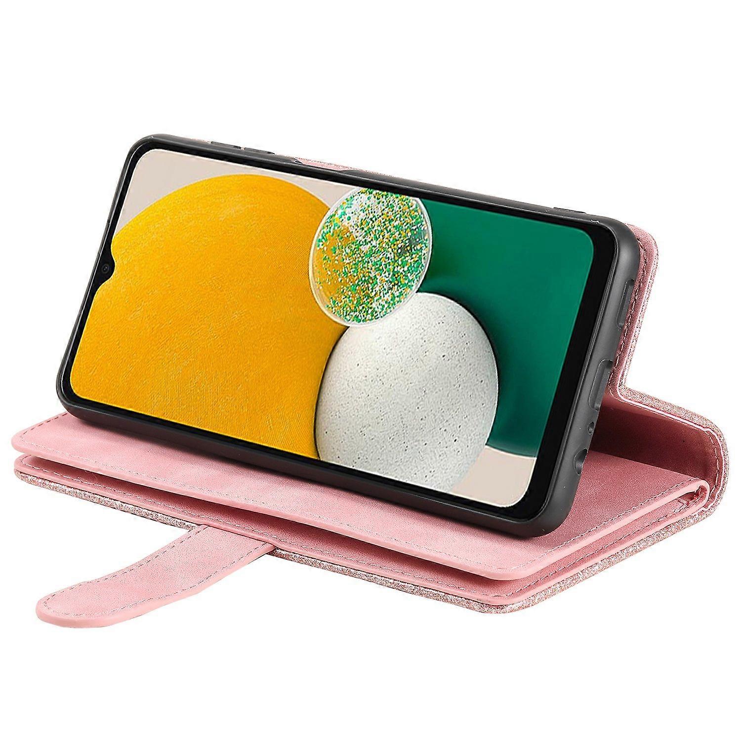 Compatible with Samsung Galaxy S25 Case Compatible PU Leather Zipper Wallet Phone Case with 9 Card Slots - Image 4