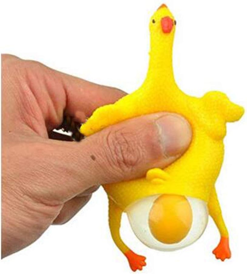 Stress Relief Squeeze Toy Laying Hen Ventilation Chicken Keychain, Trick Yux Compatible - Image 1