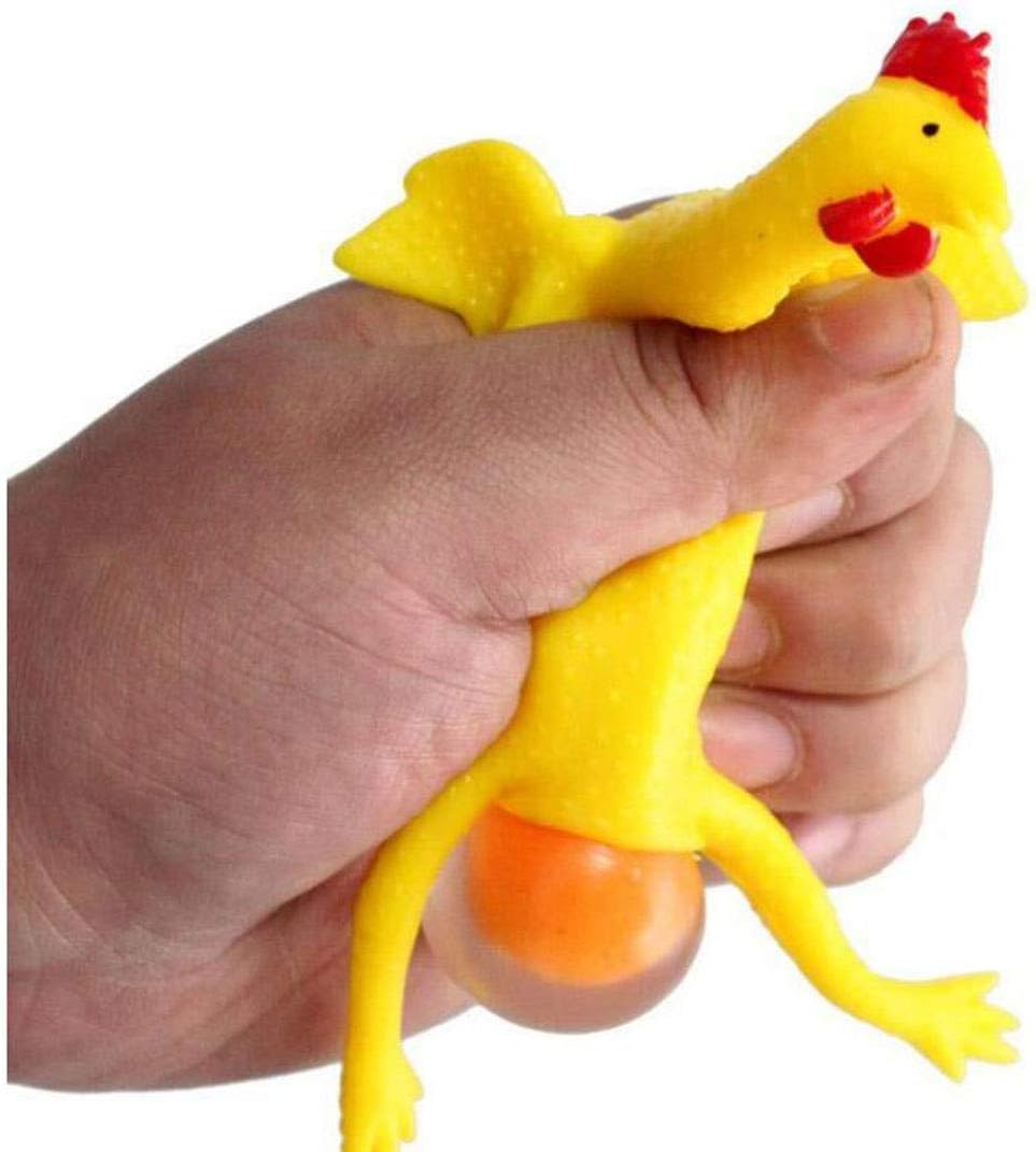 Stress Relief Squeeze Toy Laying Hen Ventilation Chicken Keychain, Trick Yux Compatible - Image 2
