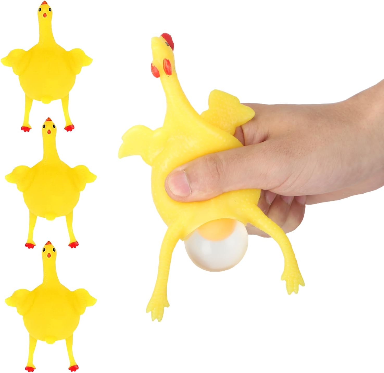 Stress Relief Squeeze Toy Laying Hen Ventilation Chicken Keychain, Trick Yux Compatible - Image 6