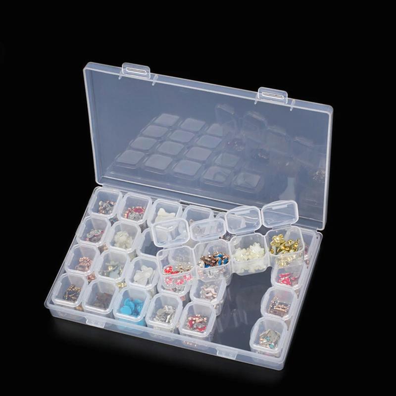 2-pack - Bead Storage 56 Compartments for Diamond Painting - Diamond Painting Transparent Transparent - Image 2