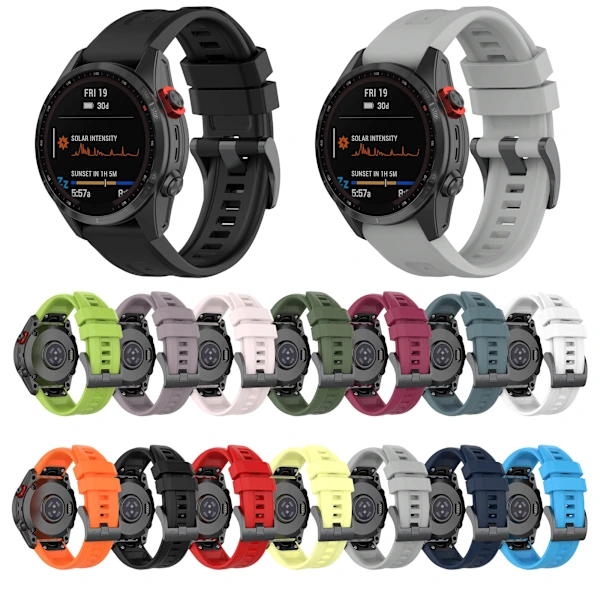 26mm Silicone Strap for Garmin fenix 7X 7 7S 6X 6 Pro 6S 5 5X Plus Smartwatch Bracelet for Garmin Descent mk2i mk3 51mm 12 12 Garmin Fenix 7S - Image 5