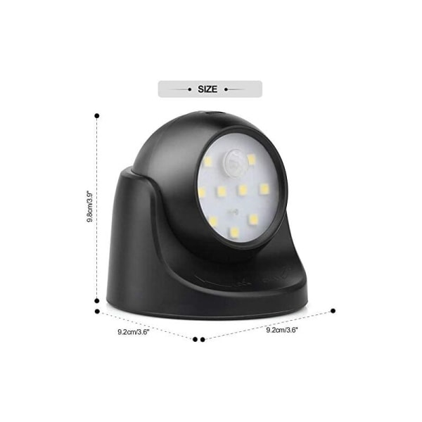 Outdoor Wall Light with Motion Sensor | 1000 Lumen LED Outdoor Lighting | Battery Powered Cordless Lighting | 360 Degree Rotation and Tilt - Image 3