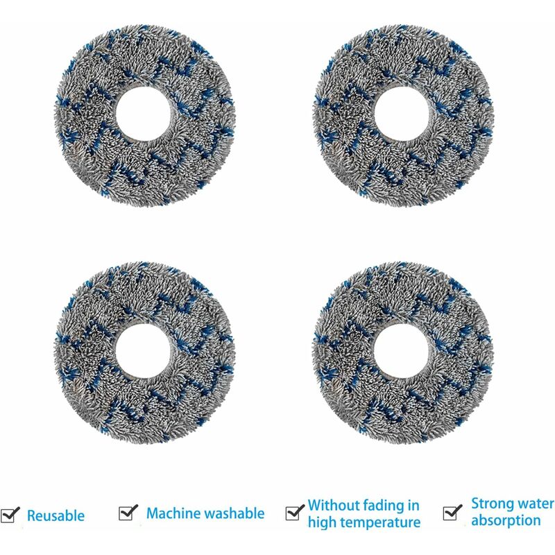 Ecovacs Filter Brush Cloth Replacement Accessory Kit 15 Pieces Compatible with DEEBOT T20 T10 X1 Omni Turbo Plus Robot Vacuum Cleaner - Image 3