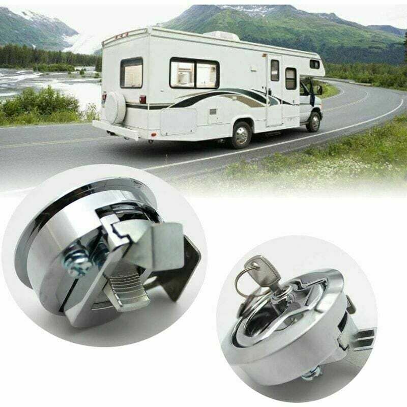 Boat Hatch Lock Pull Marine, Zinc Alloy Recessed Hatch Lock with Locking Door for Yacht Trailer Motorhome Deck Hatch Door Cabinet..DEBUNS - Image 5